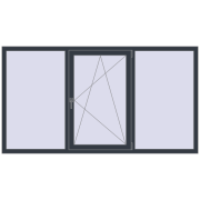 REHAU SYNEGO MD 2200x1200 мм ANTHRACITE_GREY_STRUKTURAL з двох сторін REHAU SYNEGO MD 2200x1200 мм ANTHRACITE_GREY_STRUKTURAL з двох сторін