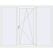 REHAU SYNEGO MD 2000x1600 мм Білий (RAL 9016) з двох сторін