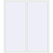 REHAU Euro 60 1900x2200 мм Білий (RAL 9016) з двох сторін