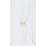 REHAU Euro 70 1000x1800 мм