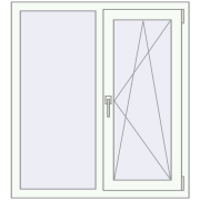 REHAU Euro 70 1000x1085 мм