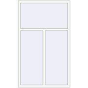 REHAU Euro 70 1200x2000 мм Білий (RAL 9016) з двох сторін