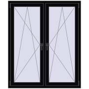 Altest Pony 375 1250x1500 мм RAL 9005 Jet black з двох сторін