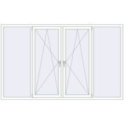 REHAU Brillant-Design 2610x1590 мм Білий (RAL 9016) з двох сторін