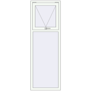REHAU Euro 70 650x1930 мм Білий (RAL 9016) з двох сторін REHAU Euro 70 650x1930 мм Білий (RAL 9016) з двох сторін