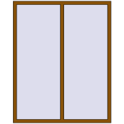REHAU Euro 70 1400x1800 мм GOLDEN OAK з двох сторін