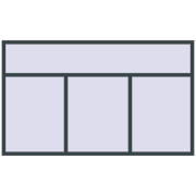 Вікна 2500x1500 мм Altest Pony 375 RAL 7026 Granite grey з двох сторін