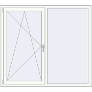 REHAU Euro 70 1550x1400 мм