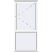 REHAU Euro 60 960x2080 мм Білий (RAL 9016) з двох сторін