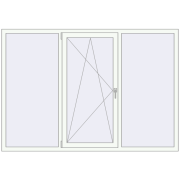 Вікна 2100x1450 мм REHAU Euro 60 Білий (RAL 9016) з двох сторін