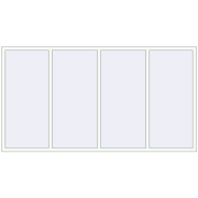REHAU Euro 60 2750x1490 мм Білий (RAL 9016) з двох сторін
