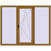 REHAU Euro 70 1760x1400 мм LIGHT_OAK з двох сторін REHAU Euro 70 1760x1400 мм LIGHT_OAK з двох сторін