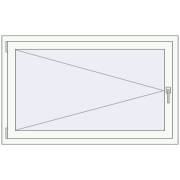 REHAU Euro 70 1300x800 мм Білий (RAL 9016) з двох сторін