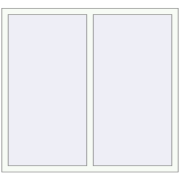 REHAU Euro 60 1400x1300 мм Білий (RAL 9016) з двох сторін