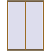 REHAU Brillant-Design 1700x2300 мм LIGHT_OAK з двох сторін