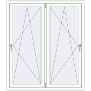 REHAU Brillant-Design 1300x1500 мм Білий (RAL 9016) з двох сторін REHAU Brillant-Design 1300x1500 мм Білий (RAL 9016) з двох сторін