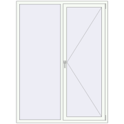 Вікна 1500x2000 мм REHAU Euro 60 Білий (RAL 9016) з двох сторін