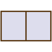 REHAU Euro 60 2000x1200 мм WALNUT з двох сторін