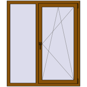 REHAU Euro 70 1200x1400 мм GOLDEN OAK з двох сторін REHAU Euro 70 1200x1400 мм GOLDEN OAK з двох сторін