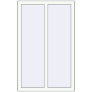 REHAU Brillant-Design 830x1300 мм Білий (RAL 9016) з двох сторін