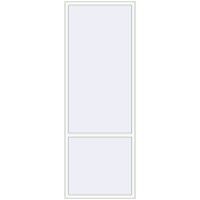 Вікна 1000x2800 мм Altest Pony 375 RAL 9016 Traffic white з двох сторін