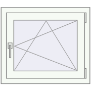 REHAU SYNEGO MD 700x600 мм Білий (RAL 9016) з двох сторін REHAU SYNEGO MD 700x600 мм Білий (RAL 9016) з двох сторін