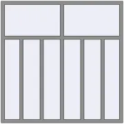 Вікна 1800x1800 мм Altest Pony 375 RAL 9007 Grey aluminium з двох сторін