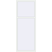 REHAU Euro 70 950x2540 мм Білий (RAL 9016) з двох сторін