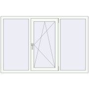 REHAU SYNEGO MD 1700x1100 мм Білий (RAL 9016) з двох сторін REHAU SYNEGO MD 1700x1100 мм Білий (RAL 9016) з двох сторін
