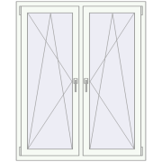 REHAU Euro 70 1150x1410 мм Білий (RAL 9016) з двох сторін