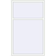 REHAU Euro 60 1100x1800 мм Білий (RAL 9016) з двох сторін