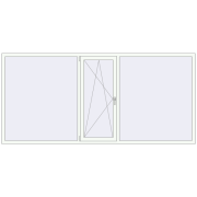 REHAU SYNEGO MD 3000x1400 мм Білий (RAL 9016) з двох сторін REHAU SYNEGO MD 3000x1400 мм Білий (RAL 9016) з двох сторін