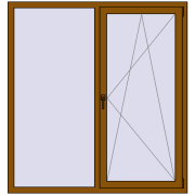 REHAU Brillant-Design 1500x1600 мм GOLDEN OAK з двох сторін REHAU Brillant-Design 1500x1600 мм GOLDEN OAK з двох сторін