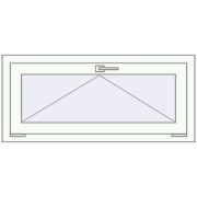 REHAU Euro 60 1000x450 мм Білий (RAL 9016) з двох сторін