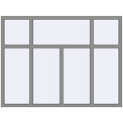 Altest Pony 375 2000x1500 мм RAL 9007 Grey aluminium з двох сторін