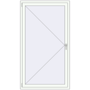 REHAU SYNEGO MD 1000x1800 мм Білий (RAL 9016) з двох сторін