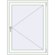 REHAU Euro 70 870x1180 мм GOLDEN OAK ззовні