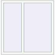 REHAU Euro 60 1100x1125 мм Білий (RAL 9016) з двох сторін REHAU Euro 60 1100x1125 мм Білий (RAL 9016) з двох сторін