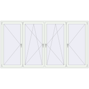 REHAU Brillant-Design 3004x1620 мм Білий (RAL 9016) з двох сторін REHAU Brillant-Design 3004x1620 мм Білий (RAL 9016) з двох сторін