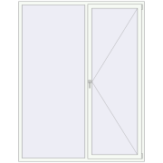 REHAU SYNEGO MD 1850x2350 мм ANTHRACITE_GREY_STRUKTURAL ззовні