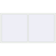 REHAU Euro 70 2400x1300 мм Білий (RAL 9016) з двох сторін REHAU Euro 70 2400x1300 мм Білий (RAL 9016) з двох сторін