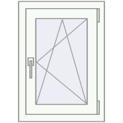 REHAU Euro 60 500x700 мм Білий (RAL 9016) з двох сторін