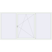 REHAU Euro 70 3300x1750 мм Білий (RAL 9016) з двох сторін