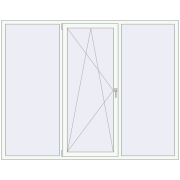 REHAU Euro 60 2280x1800 мм Білий (RAL 9016) з двох сторін
