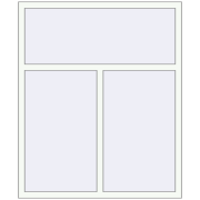 REHAU Euro 70 1300x1560 мм Білий (RAL 9016) з двох сторін