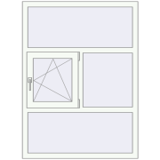 REHAU Euro 70 1070x1450 мм