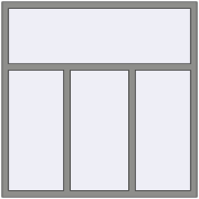Altest Pony 375 1500x1500 мм RAL 9007 Grey aluminium з двох сторін