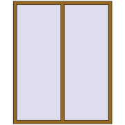 REHAU Euro 70 1400x1800 мм LIGHT_OAK з двох сторін