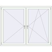 REHAU Brillant-Design 1770x1420 мм Білий (RAL 9016) з двох сторін REHAU Brillant-Design 1770x1420 мм Білий (RAL 9016) з двох сторін
