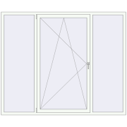 REHAU Euro 60 2180x1800 мм Білий (RAL 9016) з двох сторін